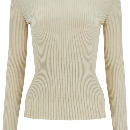 MRZ ribbed wool top with a high