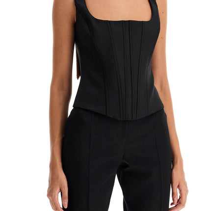 Giuseppe Di Morabito stretch wool corset top with nine words