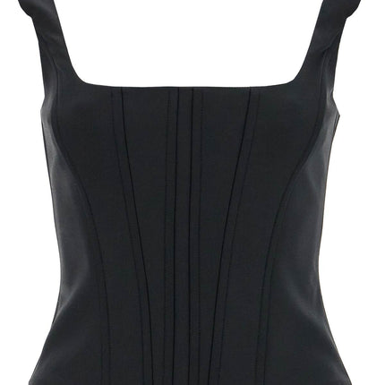 Giuseppe Di Morabito stretch wool corset top with nine words