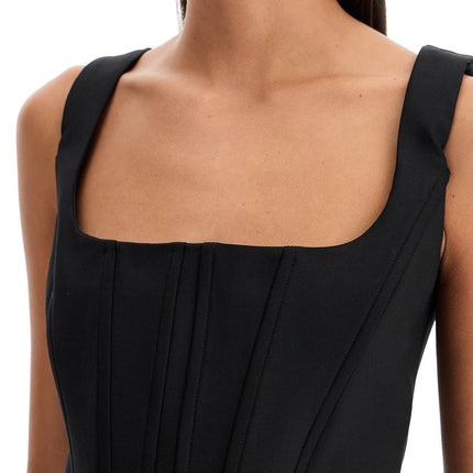 Giuseppe Di Morabito stretch wool corset top with nine words