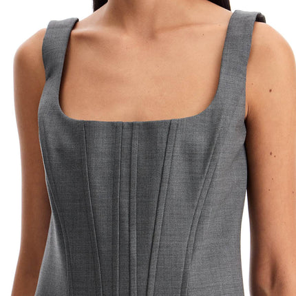 Giuseppe Di Morabito stretch wool corset top with nine words