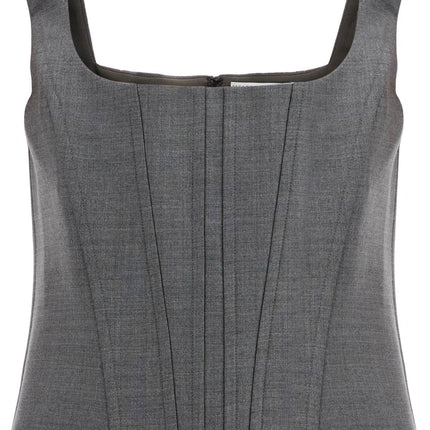 Giuseppe Di Morabito stretch wool corset top with nine words