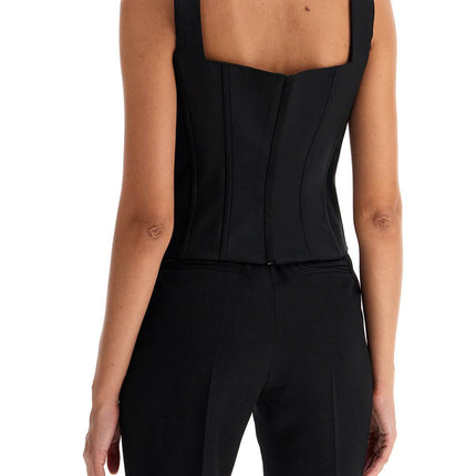 Giuseppe Di Morabito stretch wool corset top with nine words