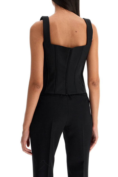 Giuseppe Di Morabito stretch wool corset top with nine words