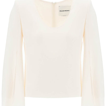 Roland Mouret "cady top with flared sleeve"