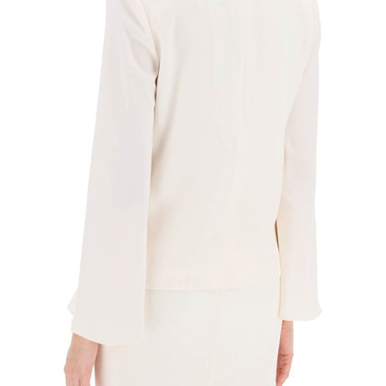 Roland Mouret "cady top with flared sleeve"