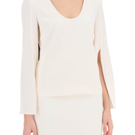 Roland Mouret "cady top with flared sleeve"