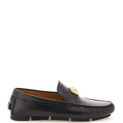 Versace la medusa leather loafers