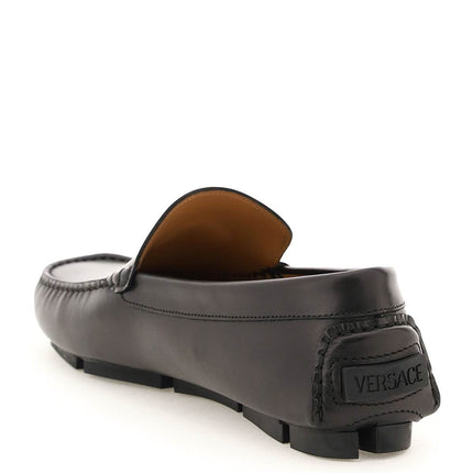 Versace la medusa leather loafers