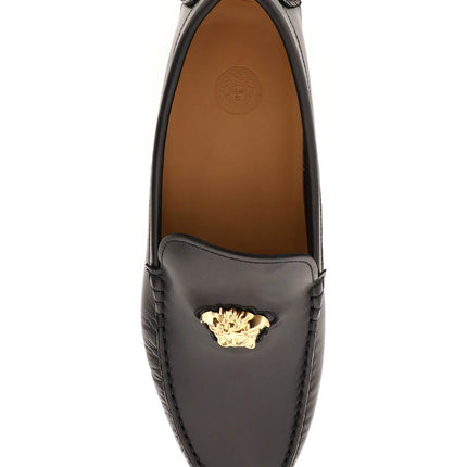 Versace la medusa leather loafers