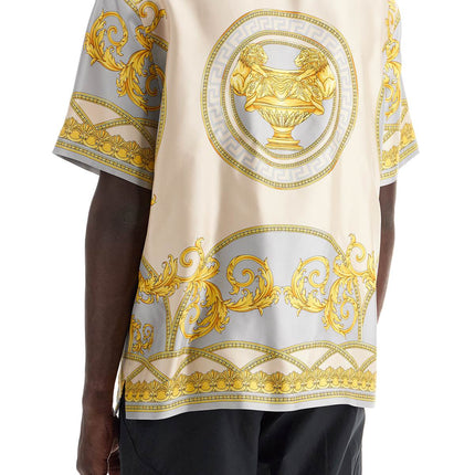 Versace 'printed silk bowling shirt from the gods' collection