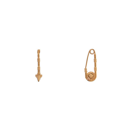 Versace safety pin earrings