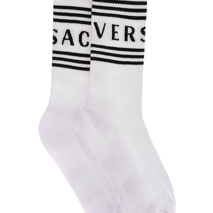 Versace athletic socks with logo