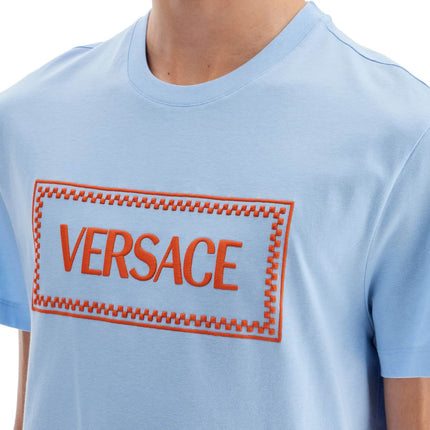 Versace embroidered logo t-shirt