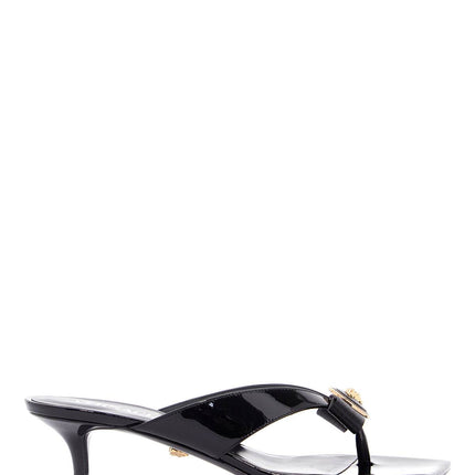 Versace gianni ribbon thong mules