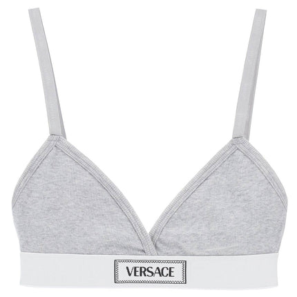 Versace '90s logo ribbed bralette