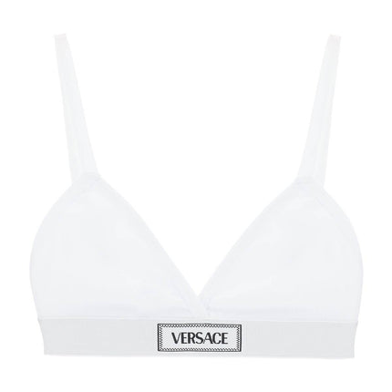 Versace '90s logo ribbed bralette