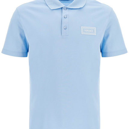 Versace short-sleeved polo shirt with logo