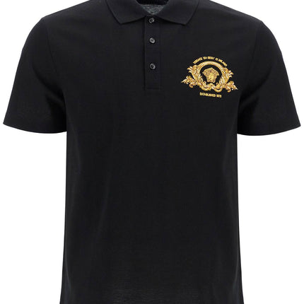 Versace short-sleeved polo shirt with