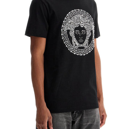 Versace medusa crystal embellished t