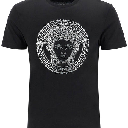 Versace medusa crystal embellished t