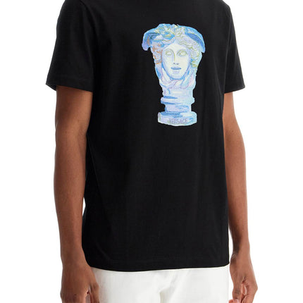 Versace 'medusa gallery embroidered t-shirt