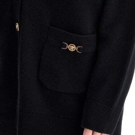 Versace boxy wool and cashmere cardigan