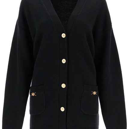 Versace boxy wool and cashmere cardigan