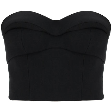 Versace padded cup bustier top with