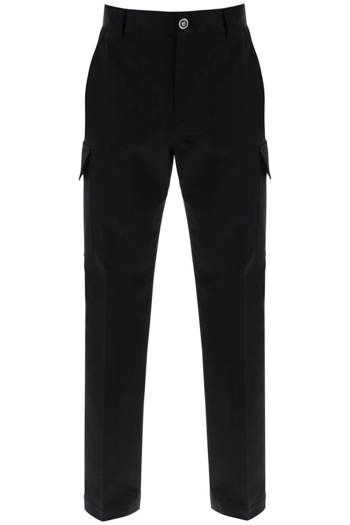 Versace cotton gabardine cargo pants in