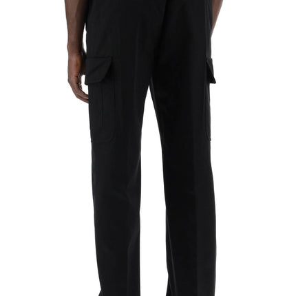 Versace cotton gabardine cargo pants in