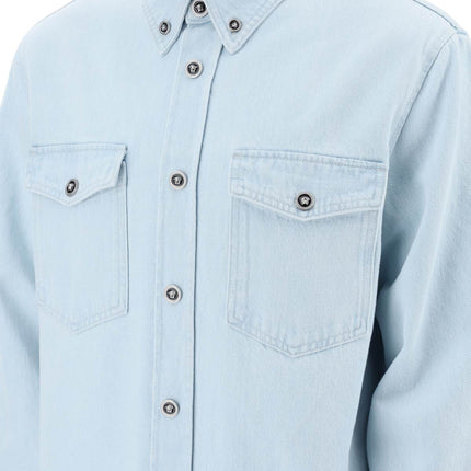 Versace "medusa denim shirt