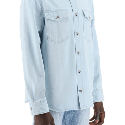 Versace "medusa denim shirt