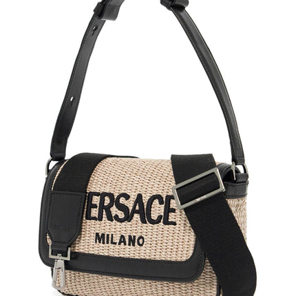 versace milano raffia bag