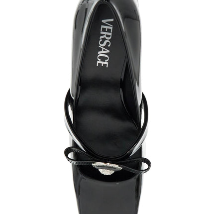 Versace "gianni ribbon patent leather dé