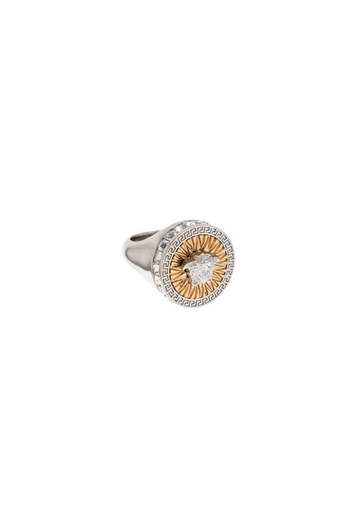 Versace icon ring with crystals