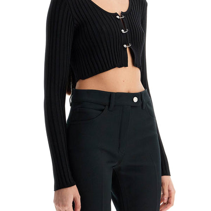 Versace 'cropped safety pin cardigan