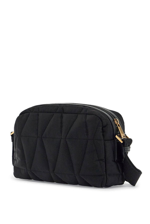 Versace quilted nylon camera bag with