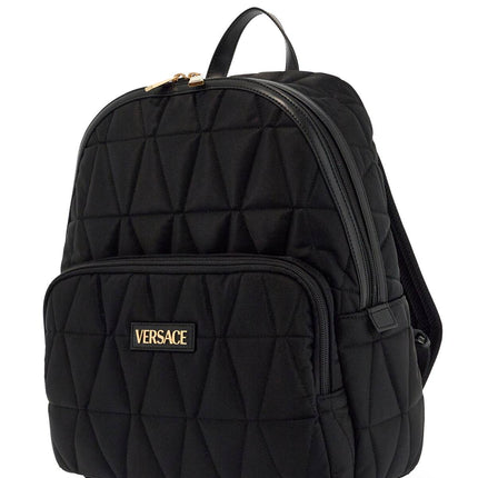 Versace quilted nylon backpack