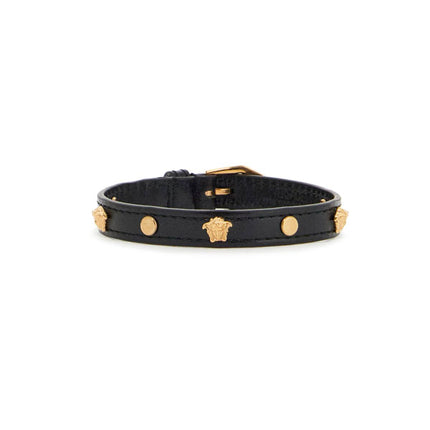 Versace medusa leather bracelet