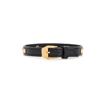 Versace medusa leather bracelet