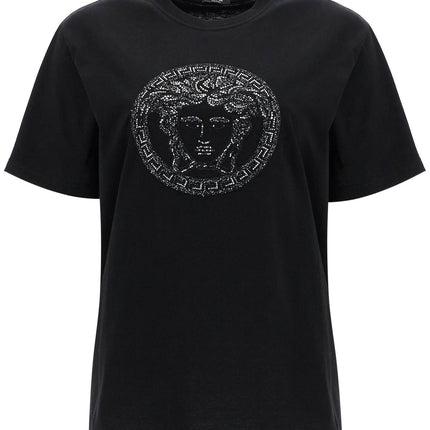 Versace medusa embroidered t-shirt