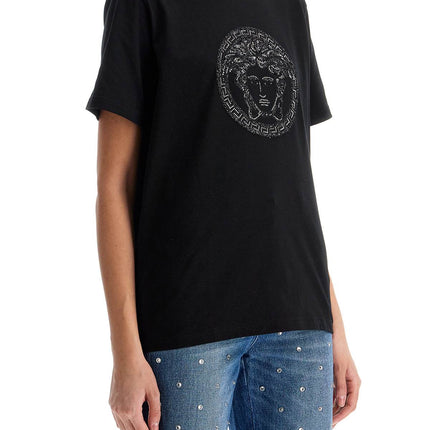 Versace medusa embroidered t-shirt