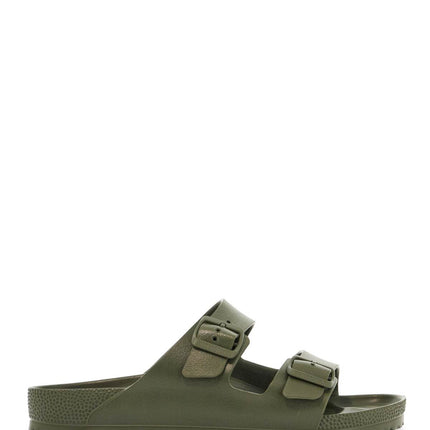 Birkenstock khaki synthetic arizona eva slippers with two straps