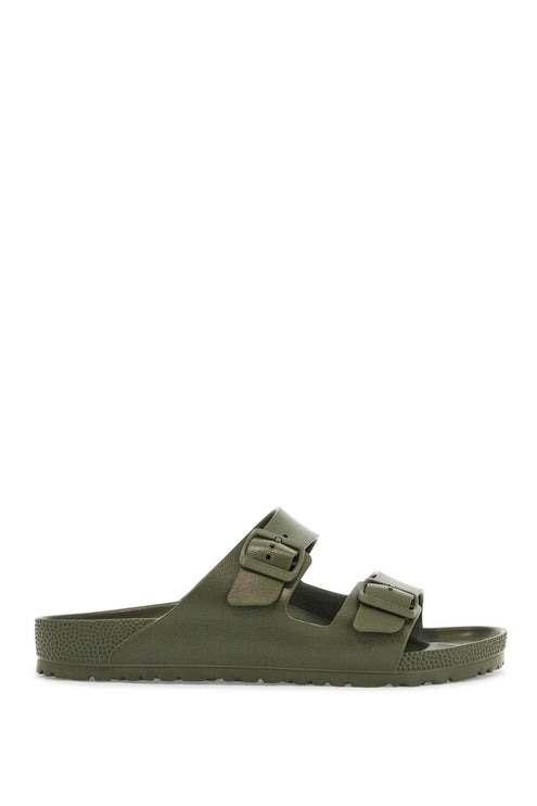 Birkenstock khaki synthetic arizona eva slippers with two straps