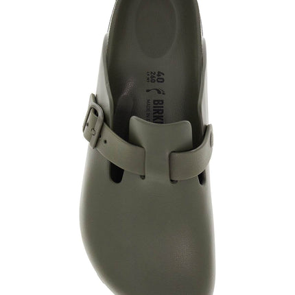 Birkenstock men's khaki eva clogs with adjustable buckle