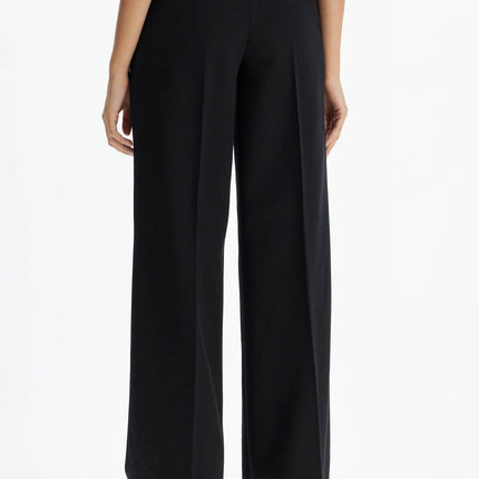 Pinko twill wide-leg trousers in pal