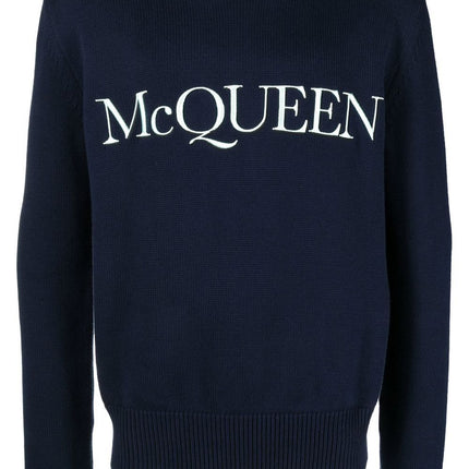 Alexander McQueen Sweaters Blue