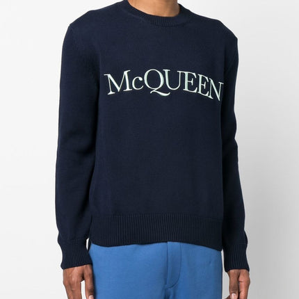 Alexander McQueen Sweaters Blue