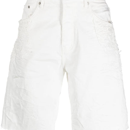 Purple Brand Shorts White